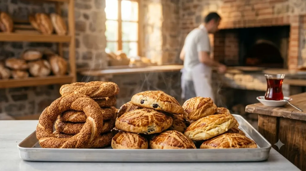 Sıcak poğaça, çıtır simit ve nefis unlu mamullerimizle güne lezzetli bir başlangıç yapın
