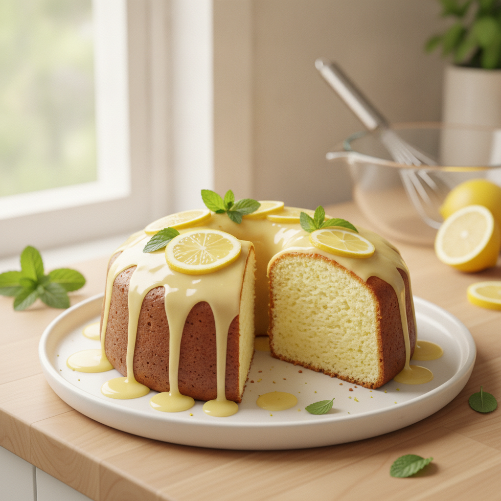 Limonlu Yoğurt Kek – Islak, Yumuşak ve Ferahlaştırıcı Ev Pastası (AI Gö...