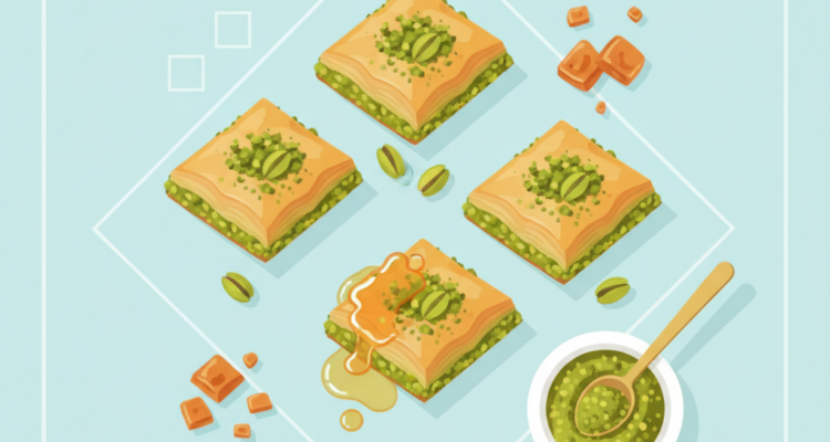 Fıstıklı Baklava Dilimleri: Ev Yapımı Krokant Tarifinin Sırları (AI Görsel) –...