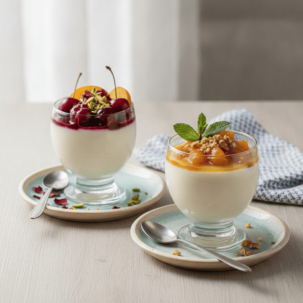 Meyveli Panna Cotta: İtalyan Kremsi Tatlısının Türk Mutfağında Yeni Hali (Ai ...
