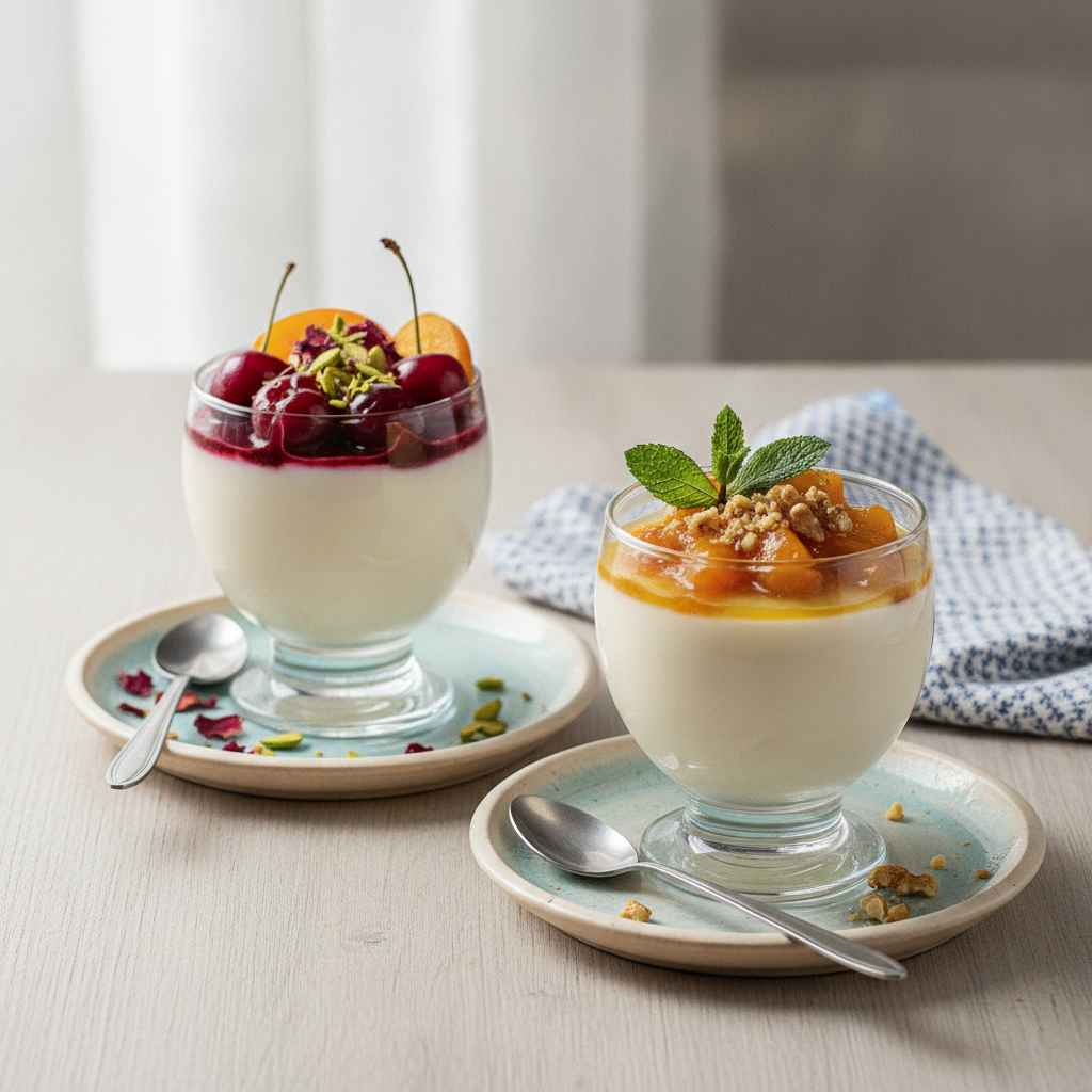 Meyveli Panna Cotta: İtalyan Kremsi Tatlısının Türk Mutfağında Yeni Hali (AI ...