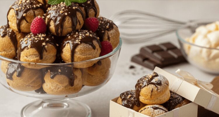 Çikolatalı Profiterol: 3 Adımda Evde Hazırlanan Hediye Tatlısı (AI Görsel) – ...